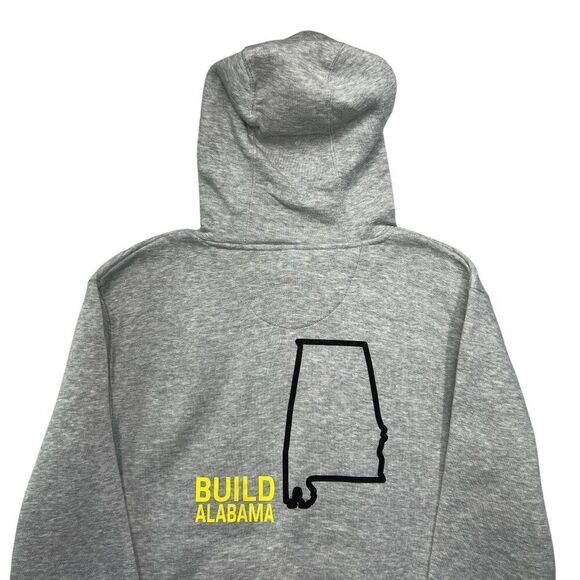 John Deere Sweatshirt Men's Size XL Gray Build Alabama Hoodie - Picture 6 of 13